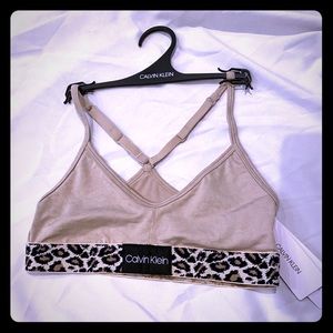 Cheetah Calvin Klein bralette